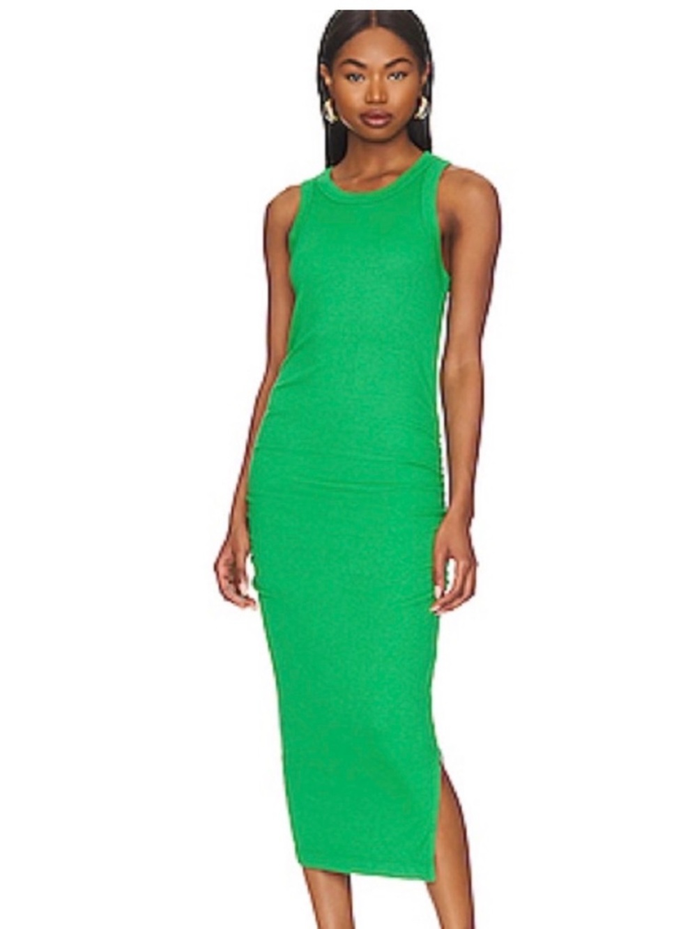 Michael Stars NWT Wren Ribbed Midi Dress Size L